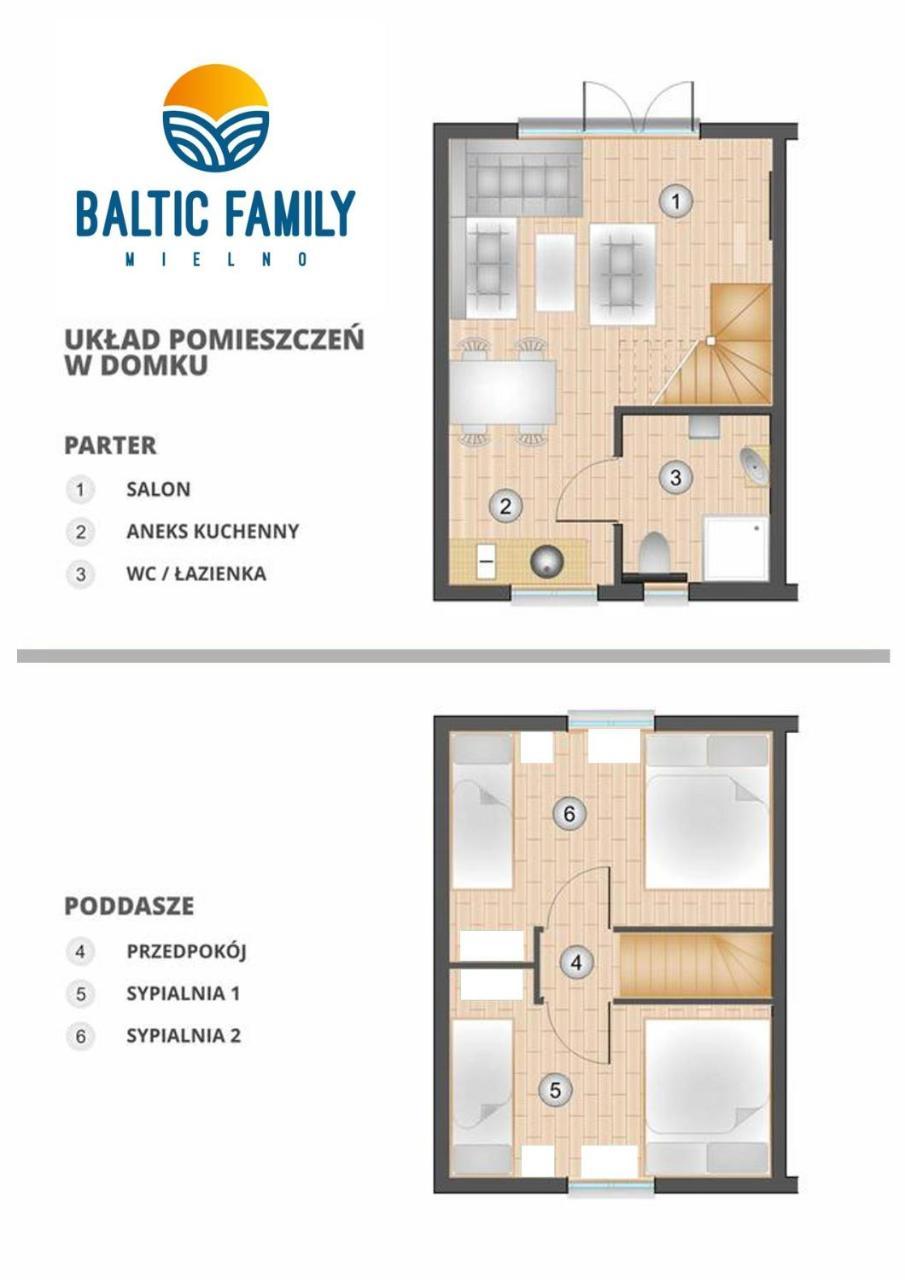 Domki Baltic Family Basen Kidsclub Rowery Мельно Экстерьер фото